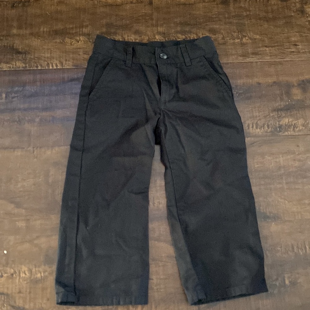 Vintage JANIE AND JACK black Cottone toddler pants.